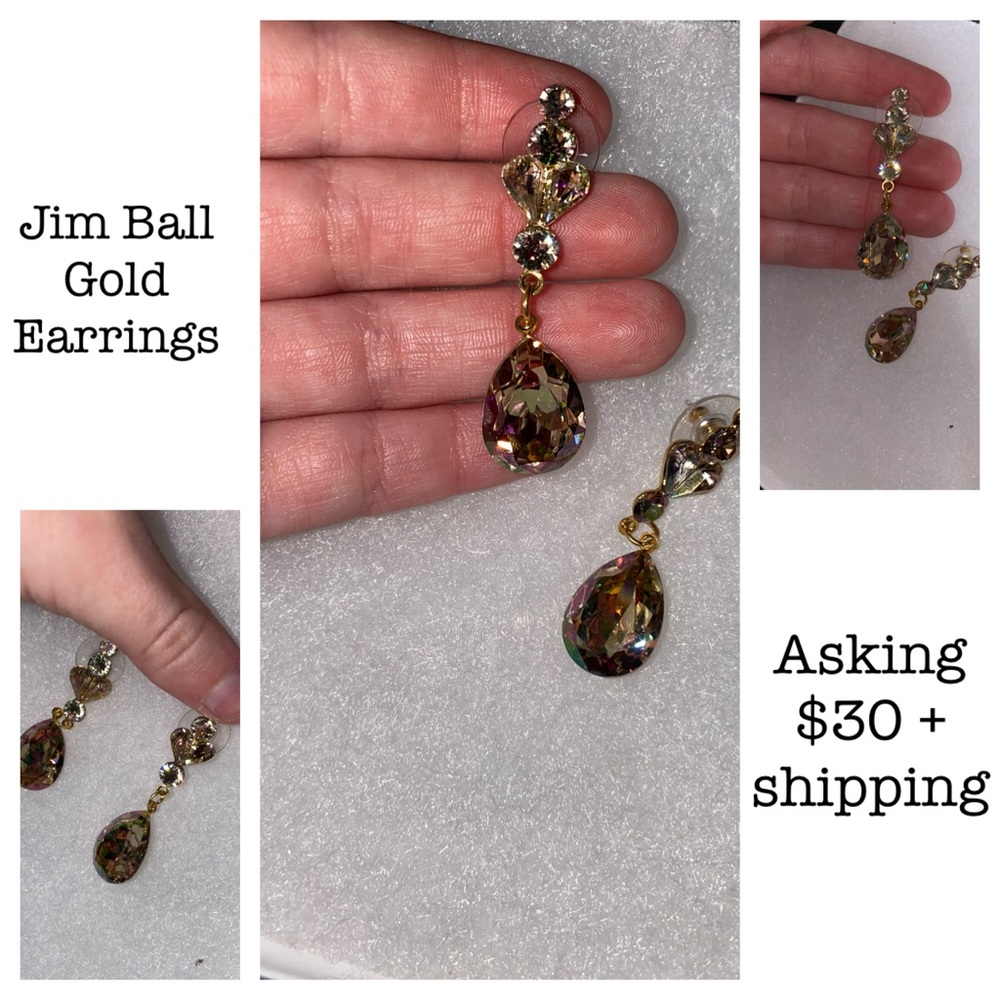 Jim Ball Gold Earrings